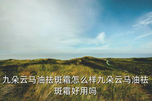 九朵云马油祛斑霜怎么样九朵云马油祛斑霜好用吗