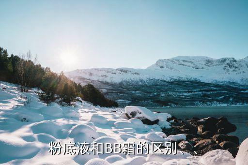 粉底液和BB霜的区别、、