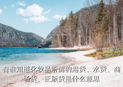 化妆品原装是什么意思,关于进口化妆品的三种看法