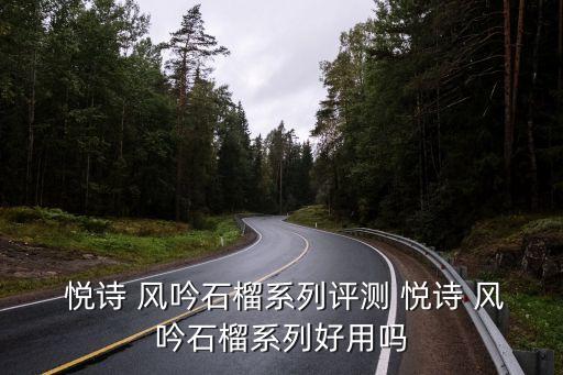  悦诗 风吟石榴系列评测 悦诗 风吟石榴系列好用吗