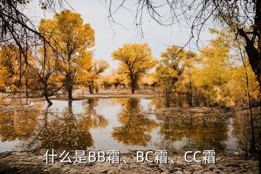 什么是BB霜、BC霜、CC霜
