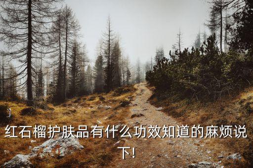 韩国红石榴化妆品怎么样,水密码红石榴护肤品怎么样?