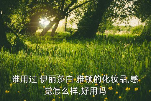 谁用过 伊丽莎白 雅顿的化妆品,感觉怎么样,好用吗