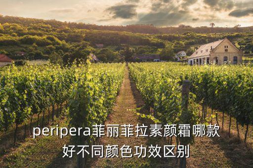 peripera菲丽菲拉素颜霜哪款好不同颜色功效区别