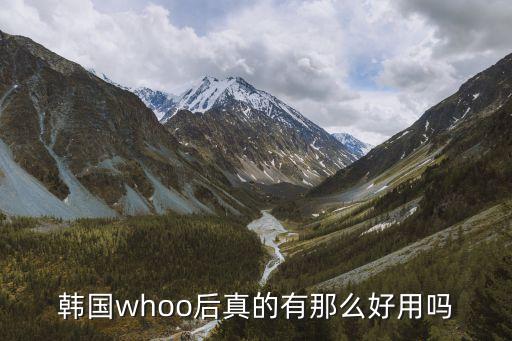 韩国whoo后真的有那么好用吗
