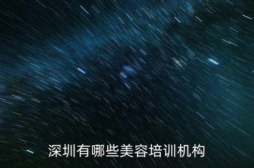 深圳有哪些美容培训机构