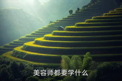 学美容要学哪些,美容师有什么要学的？