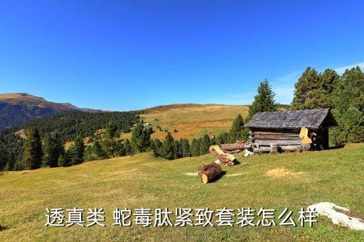 透真类 蛇毒肽紧致套装怎么样