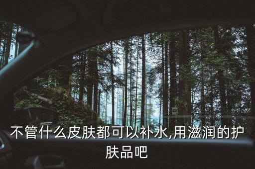 不管什么皮肤都可以补水,用滋润的护肤品吧
