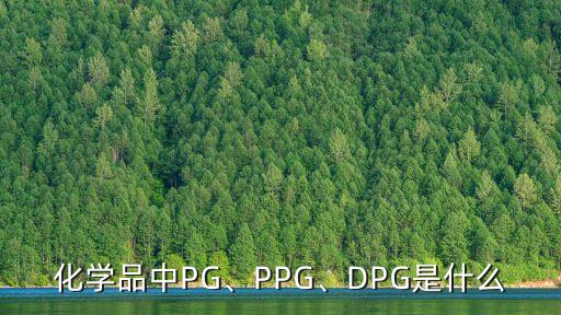 化学品中PG、PPG、DPG是什么