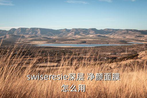 swiseresie深层 净颜面膜怎么用