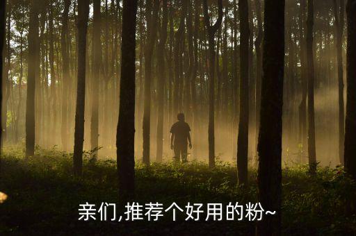 亲们,推荐个好用的粉~