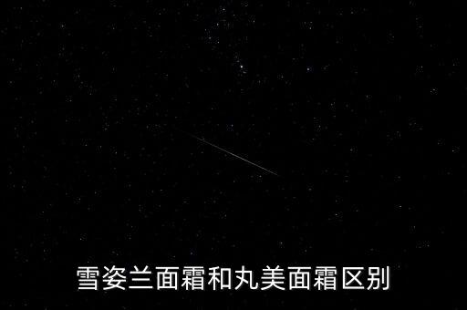 雪姿兰面霜和丸美面霜区别