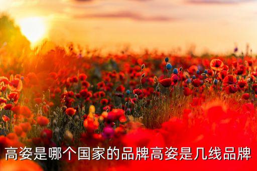 高姿是哪个国家的品牌高姿是几线品牌