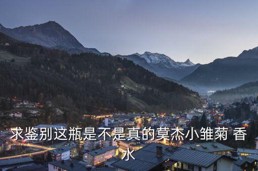 求鉴别这瓶是不是真的莫杰小雏菊 香水