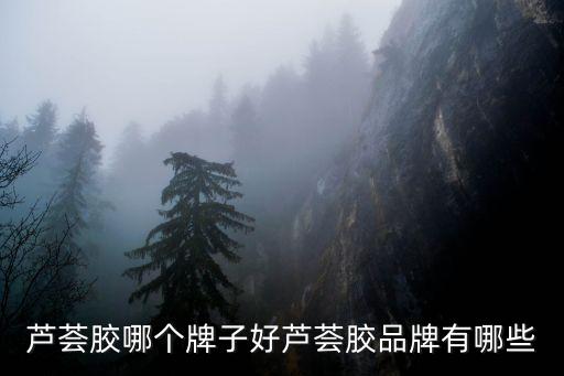 芦荟胶哪个牌子好芦荟胶品牌有哪些